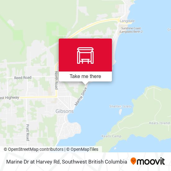 Marine Dr at Harvey Rd map