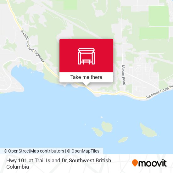 Hwy 101 at Trail Island Dr map