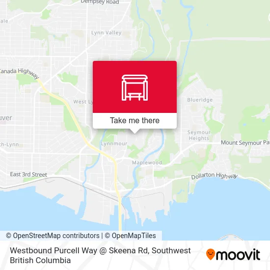 Westbound Purcell Way @ Skeena Rd map