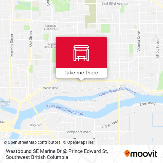 Westbound SE Marine Dr @ Prince Edward St map