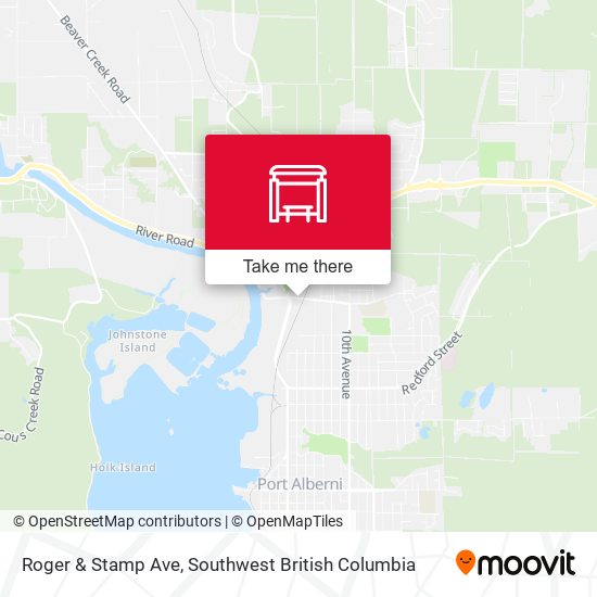Roger & Stamp Ave map