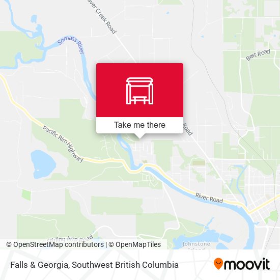 Falls & Georgia map