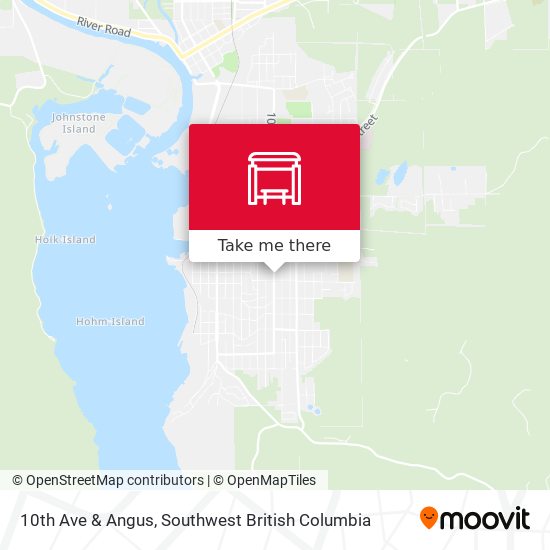 10th Ave & Angus map