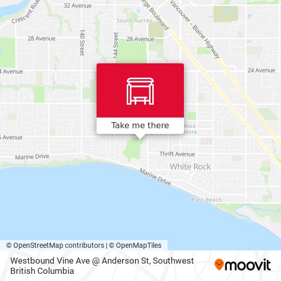 Westbound Vine Ave @ Anderson St plan