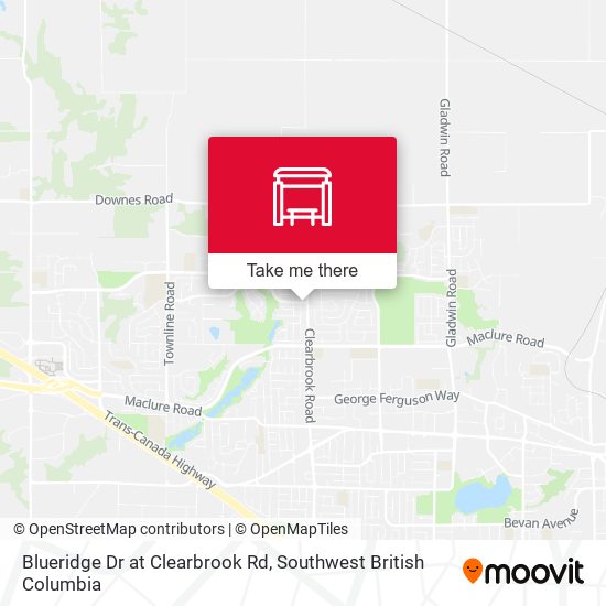Blueridge Dr at Clearbrook Rd map