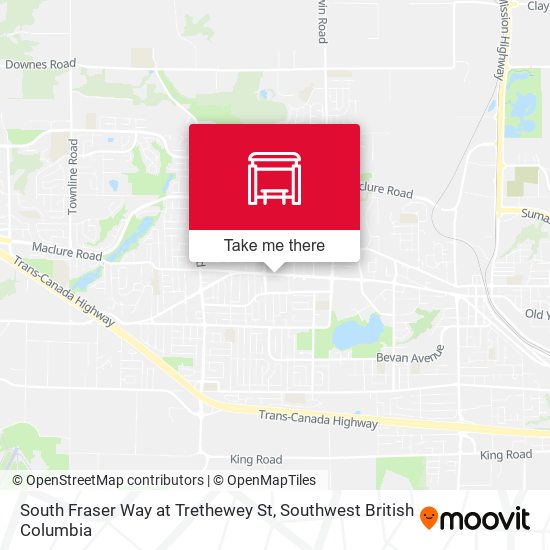 South Fraser Way at Trethewey St map