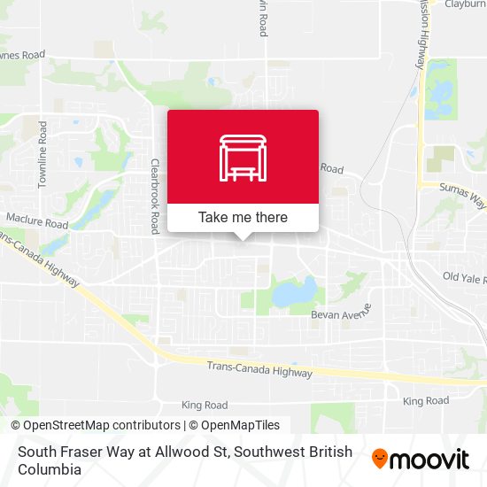 South Fraser Way at Allwood St map
