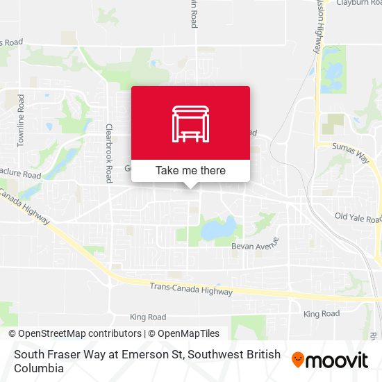 South Fraser Way at Emerson St map