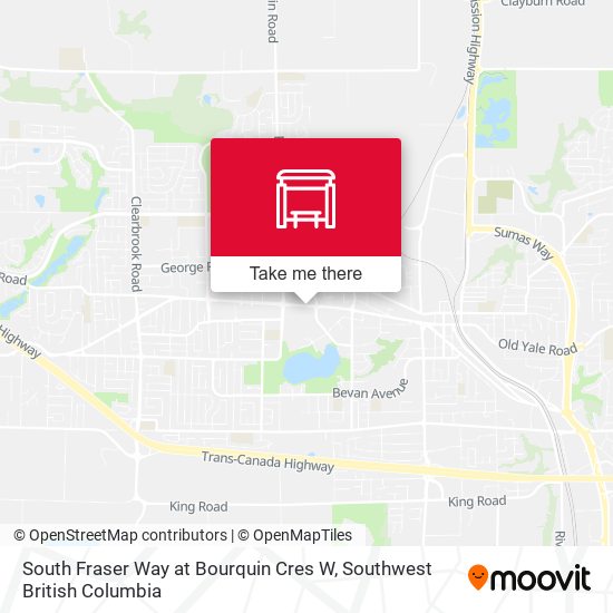 South Fraser Way at Bourquin Cres W map