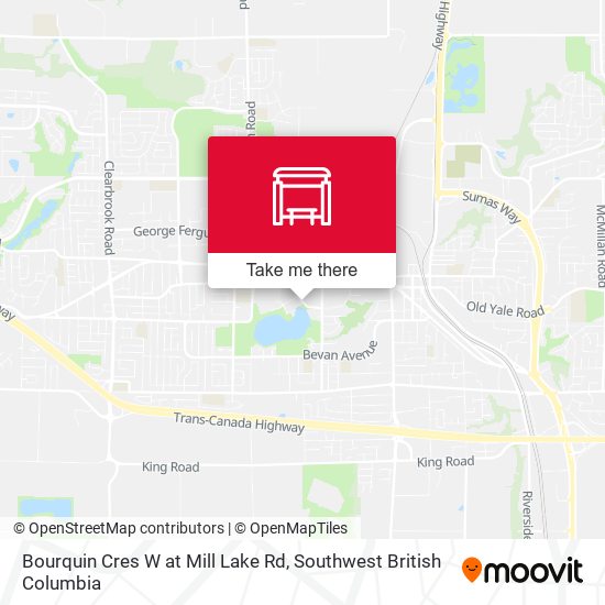 Bourquin Cres W at Mill Lake Rd map