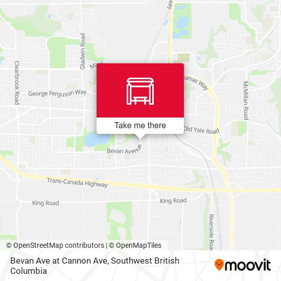 Bevan Ave at Cannon Ave map