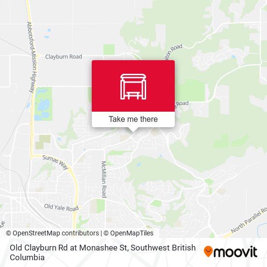 Old Clayburn Rd at Monashee St map