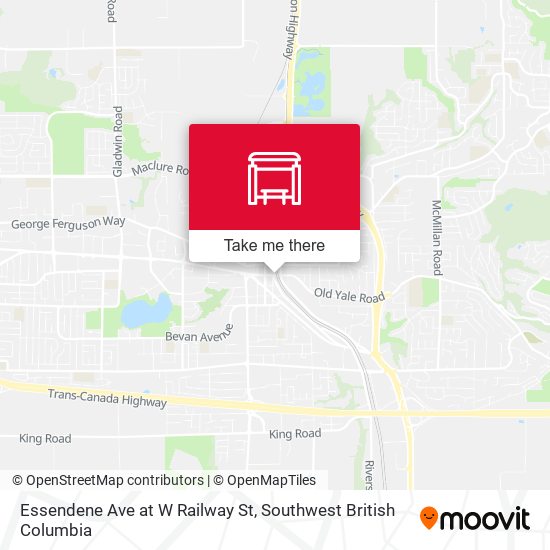Essendene Ave at W Railway St map