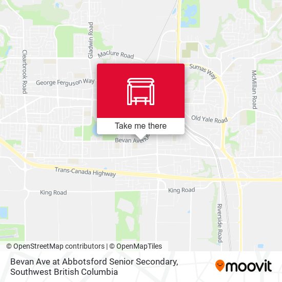 Bevan Ave at Abbotsford Senior Secondary map