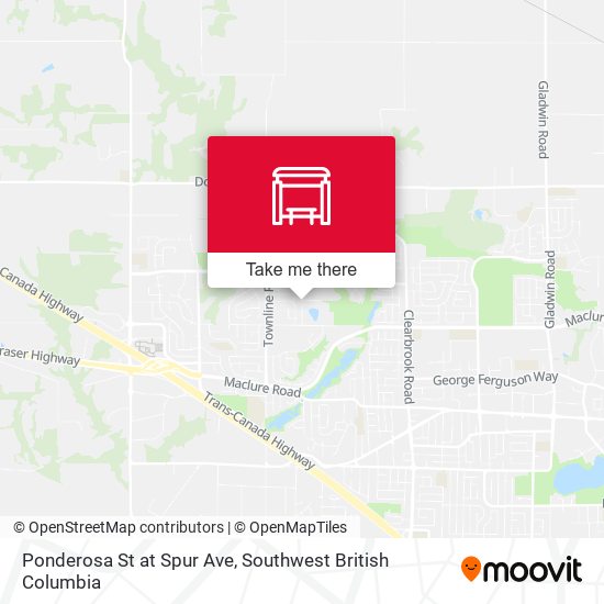 Ponderosa St at Spur Ave plan