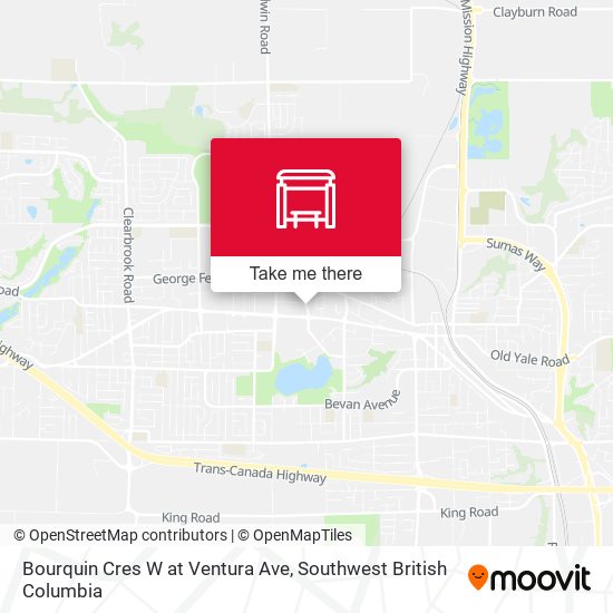 Bourquin Cres W at Ventura Ave map