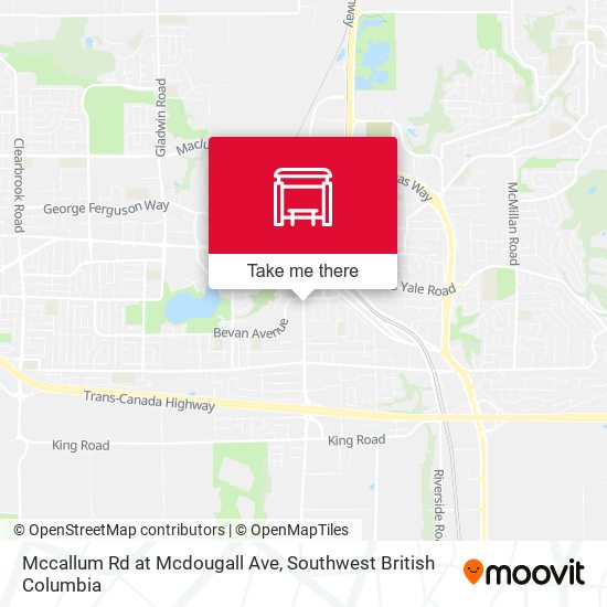 Mccallum Rd at Mcdougall Ave map