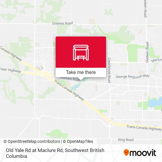 Old Yale Rd at Maclure Rd map