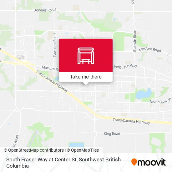 South Fraser Way at Center St map