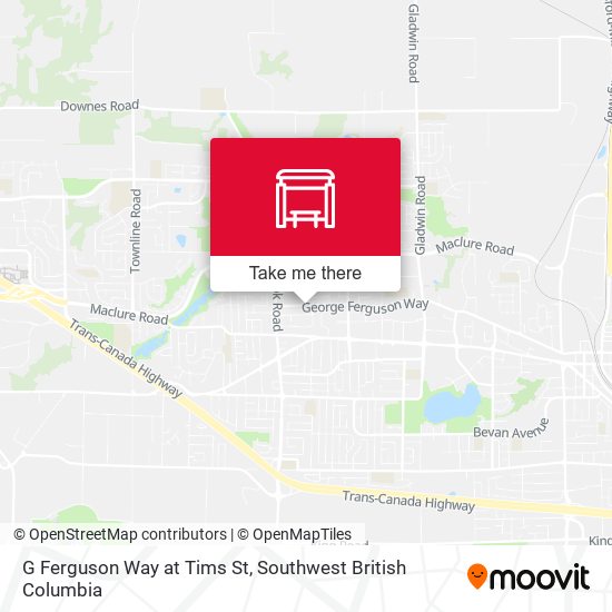 G Ferguson Way at Tims St map