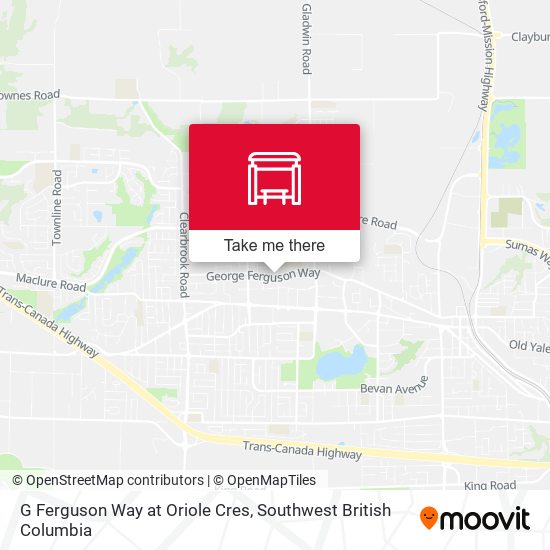 G Ferguson Way at Oriole Cres map