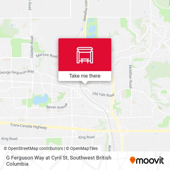 G Ferguson Way at Cyril St map