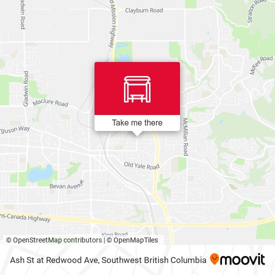 Ash St at Redwood Ave map