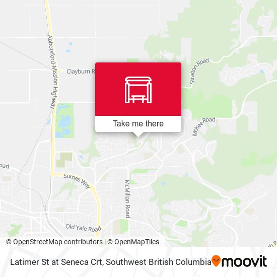 Latimer St at Seneca Crt map