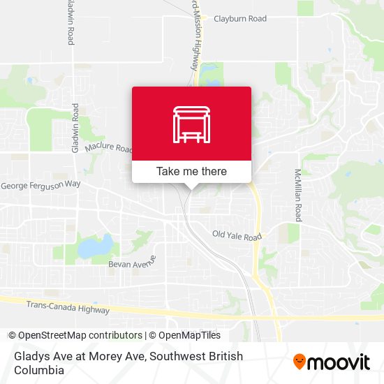 Gladys Ave at Morey Ave map