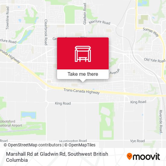 Marshall Rd at Gladwin Rd map