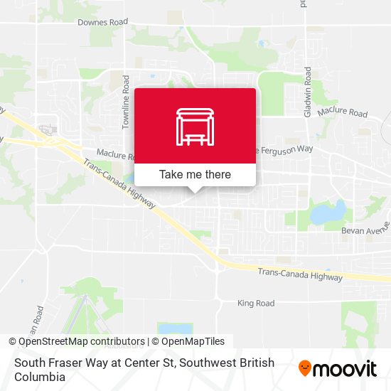 South Fraser Way at Center St map