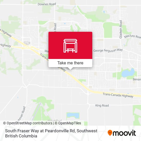 South Fraser Way at Peardonville Rd plan