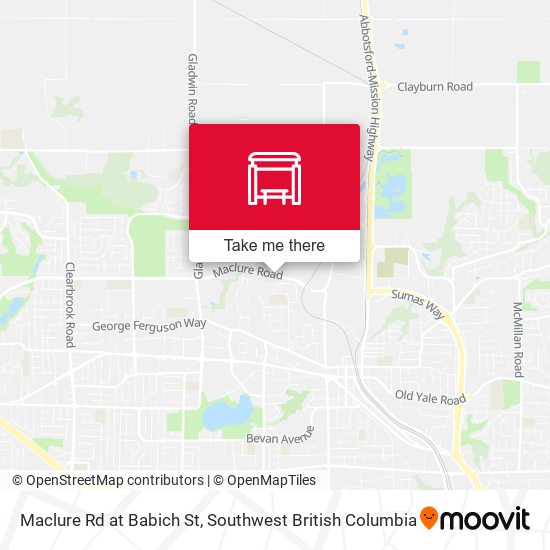 Maclure Rd at Babich St map