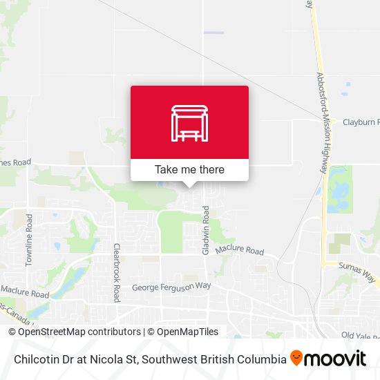 Chilcotin Dr at Nicola St map