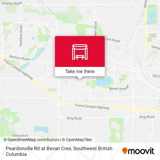 Peardonville Rd at Bevan Cres map