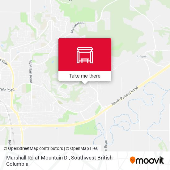 Marshall Rd at Mountain Dr map