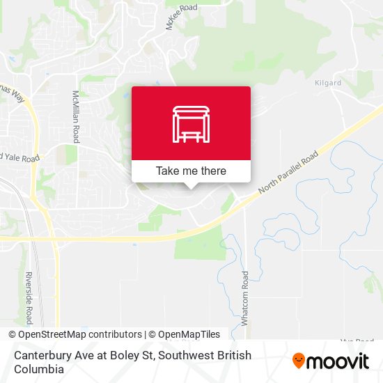 Canterbury Ave at Boley St map