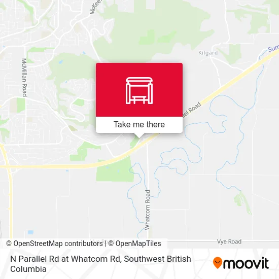 N Parallel Rd at Whatcom Rd map