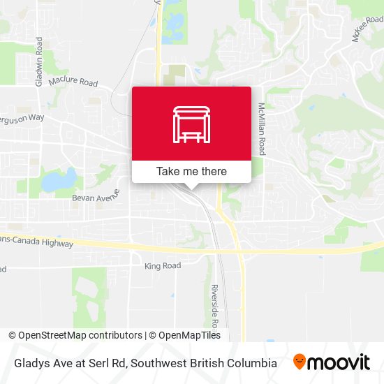 Gladys Ave at Serl Rd map