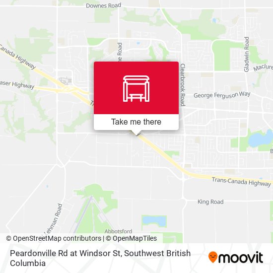 Peardonville Rd at Windsor St plan