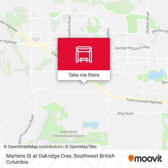 Martens St at Oakridge Cres map