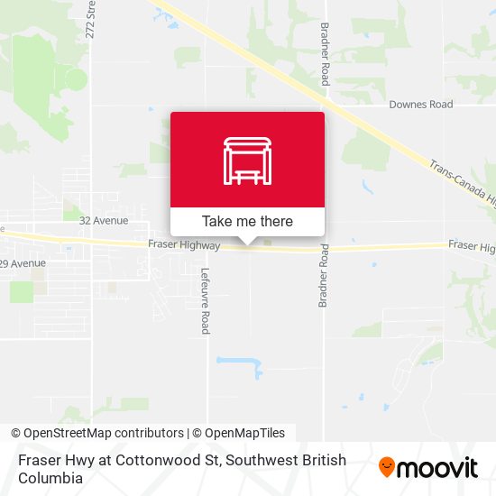 Fraser Hwy at Cottonwood St map