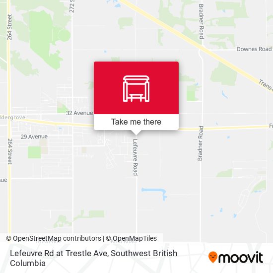 Lefeuvre Rd at Trestle Ave map