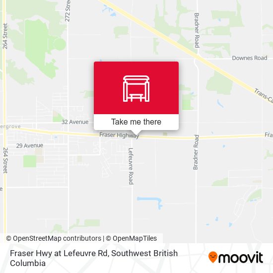 Fraser Hwy at Lefeuvre Rd map