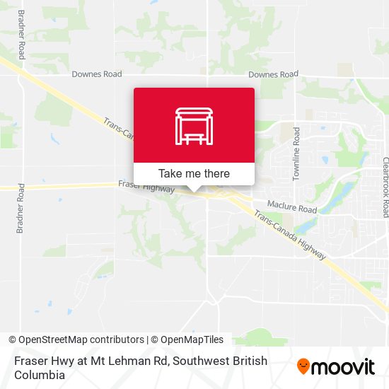 Fraser Hwy at Mt Lehman Rd map
