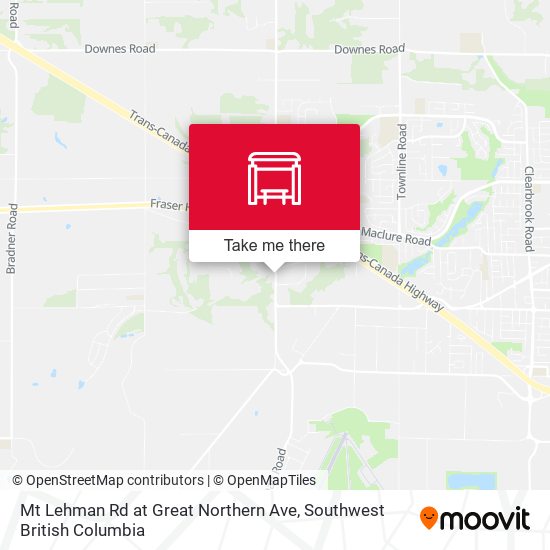 Mt Lehman Rd at Great Northern Ave map