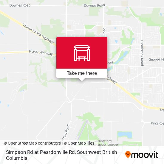 Simpson Rd at Peardonville Rd map