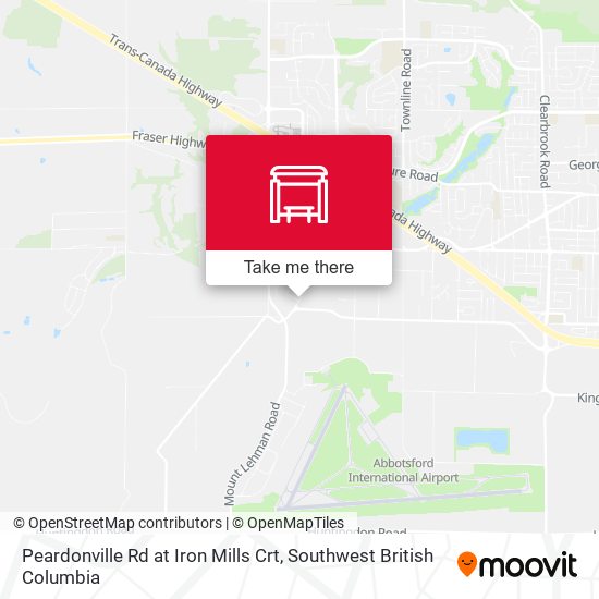 Peardonville Rd at Iron Mills Crt map
