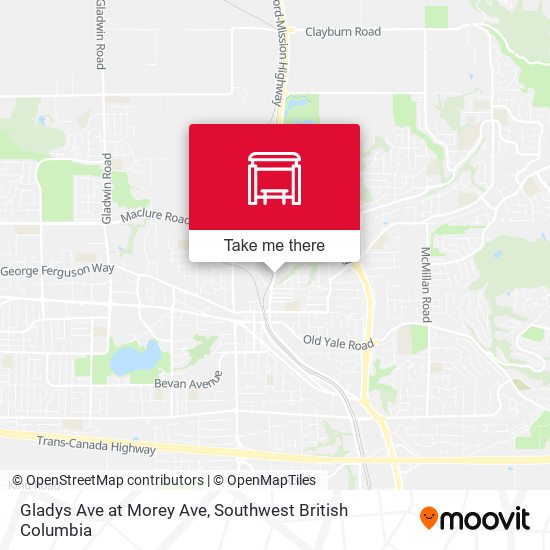 Gladys Ave at Morey Ave map