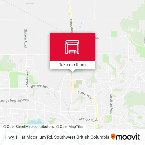 Hwy 11 at Mccallum Rd map